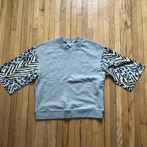 Anthropologie Current Air Short Sleeve Sweatshirt